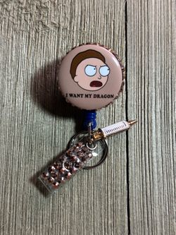 Rick and Morty Retractable Badge Reel