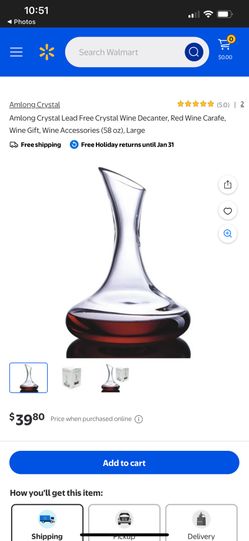 Crystal Wine Decanter NIB