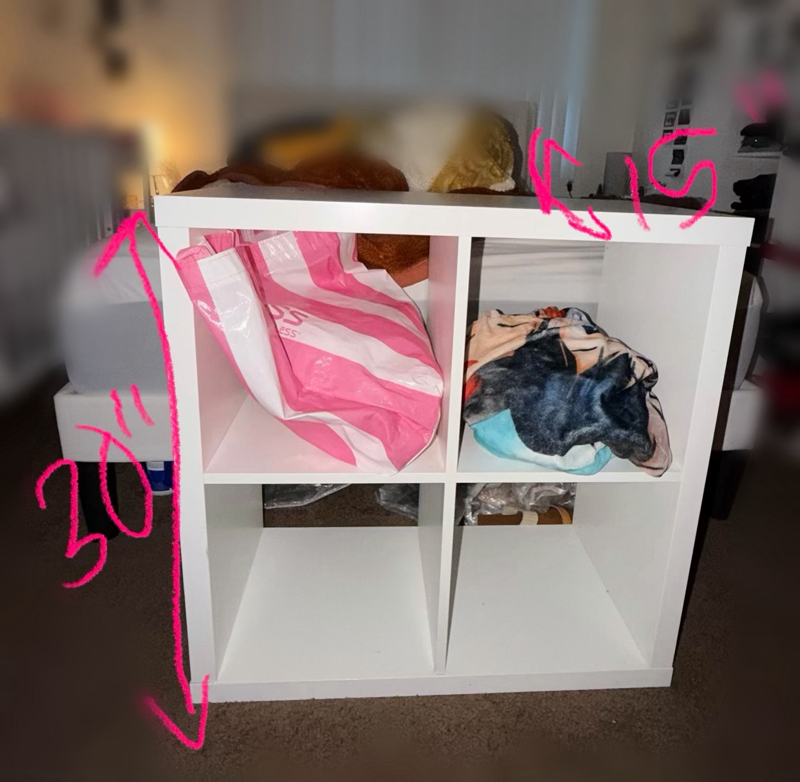 White Bookshelf Organizer Dresser