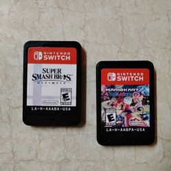 Super Smash Bros. Ultimate and Mario Kart games For Nintendo Switch