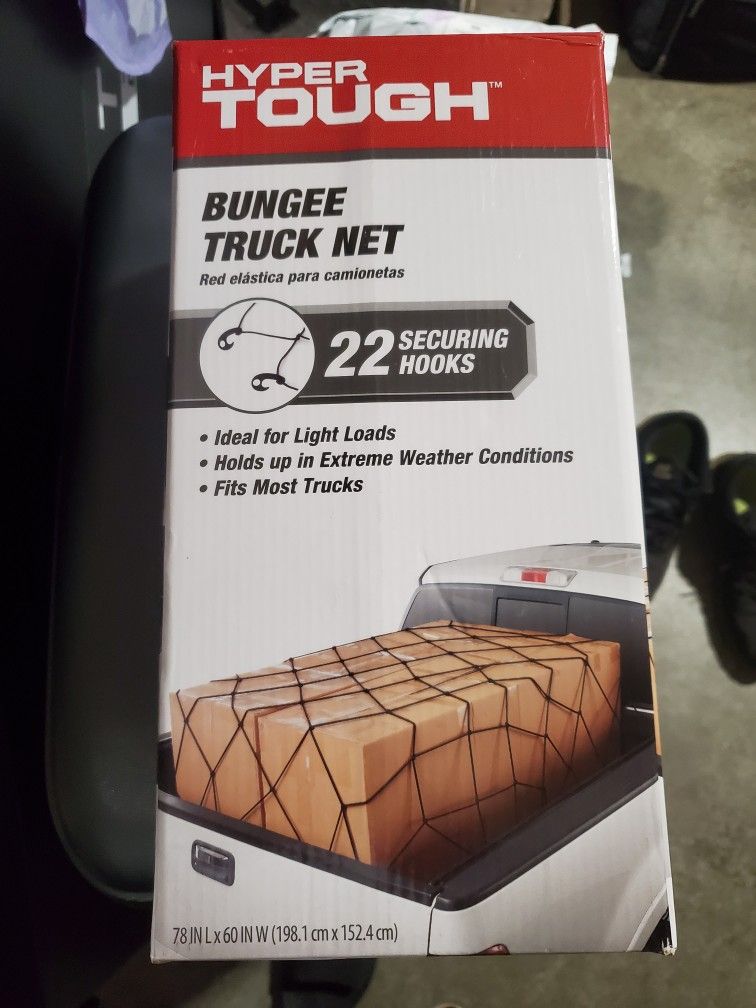 Hyper tough truck bungee cargo net