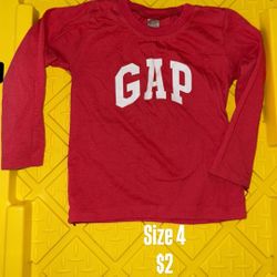 Size 4 Girls GAP Long Sleeve Shirt