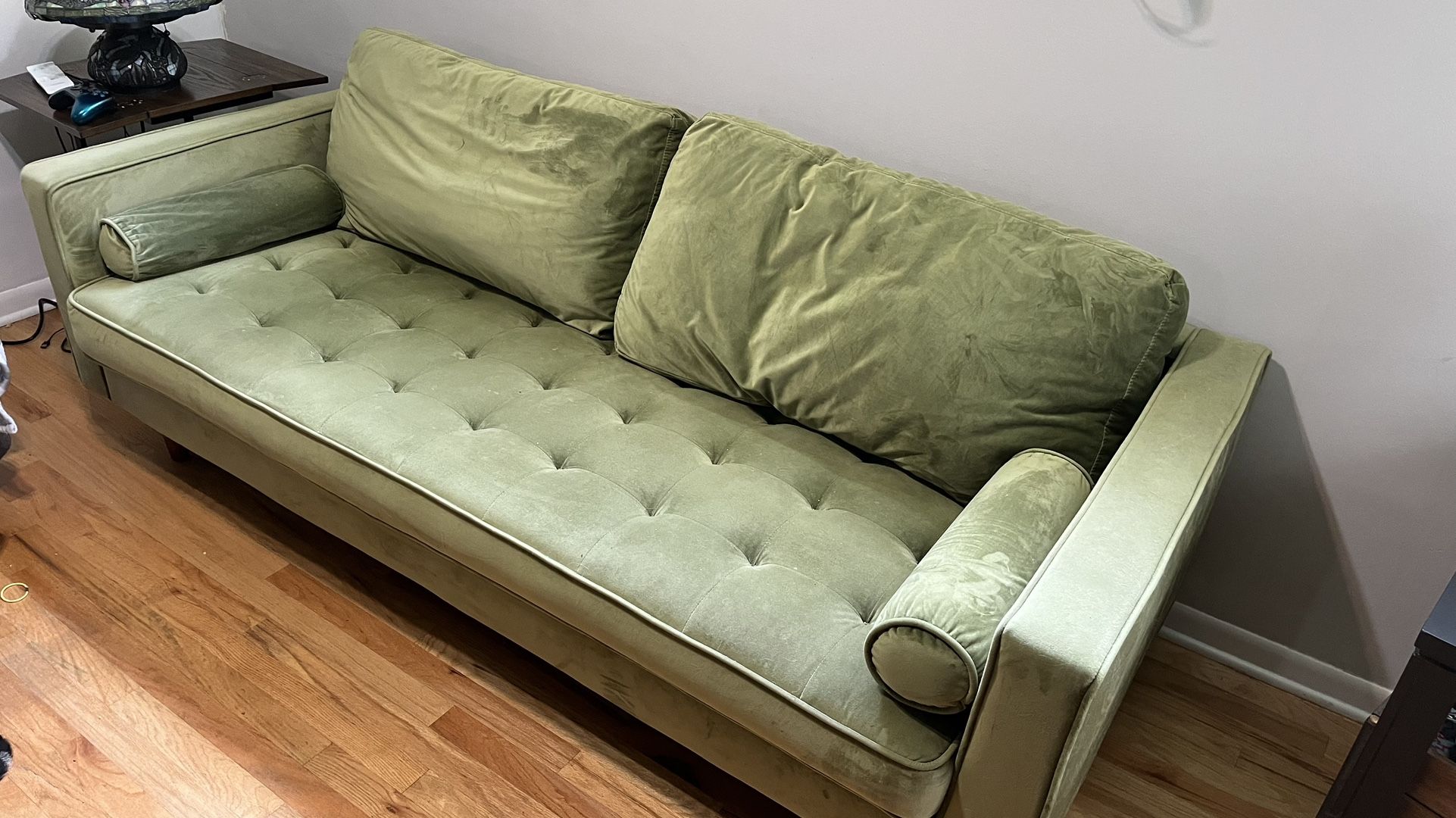 Green Velvet Couch