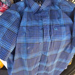 CINCH Short Sleeve Button Down Shirt Sz L