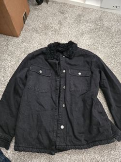 Old Navy Sherpa Lined Denim Jacket
