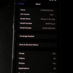 iPhone 11 Pro Max 256GB ( Carrier Locked To AT&T)