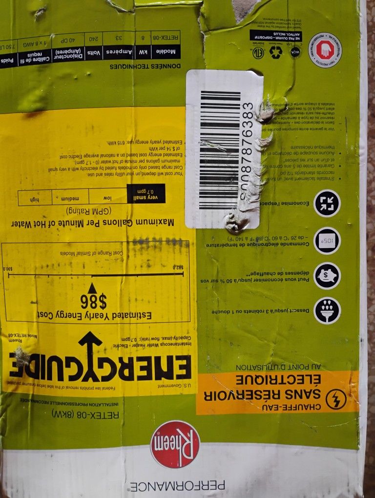 Brand New Tankless Water