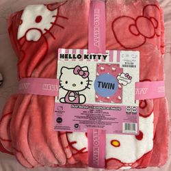Hello Kitty Twin Bow Blanket