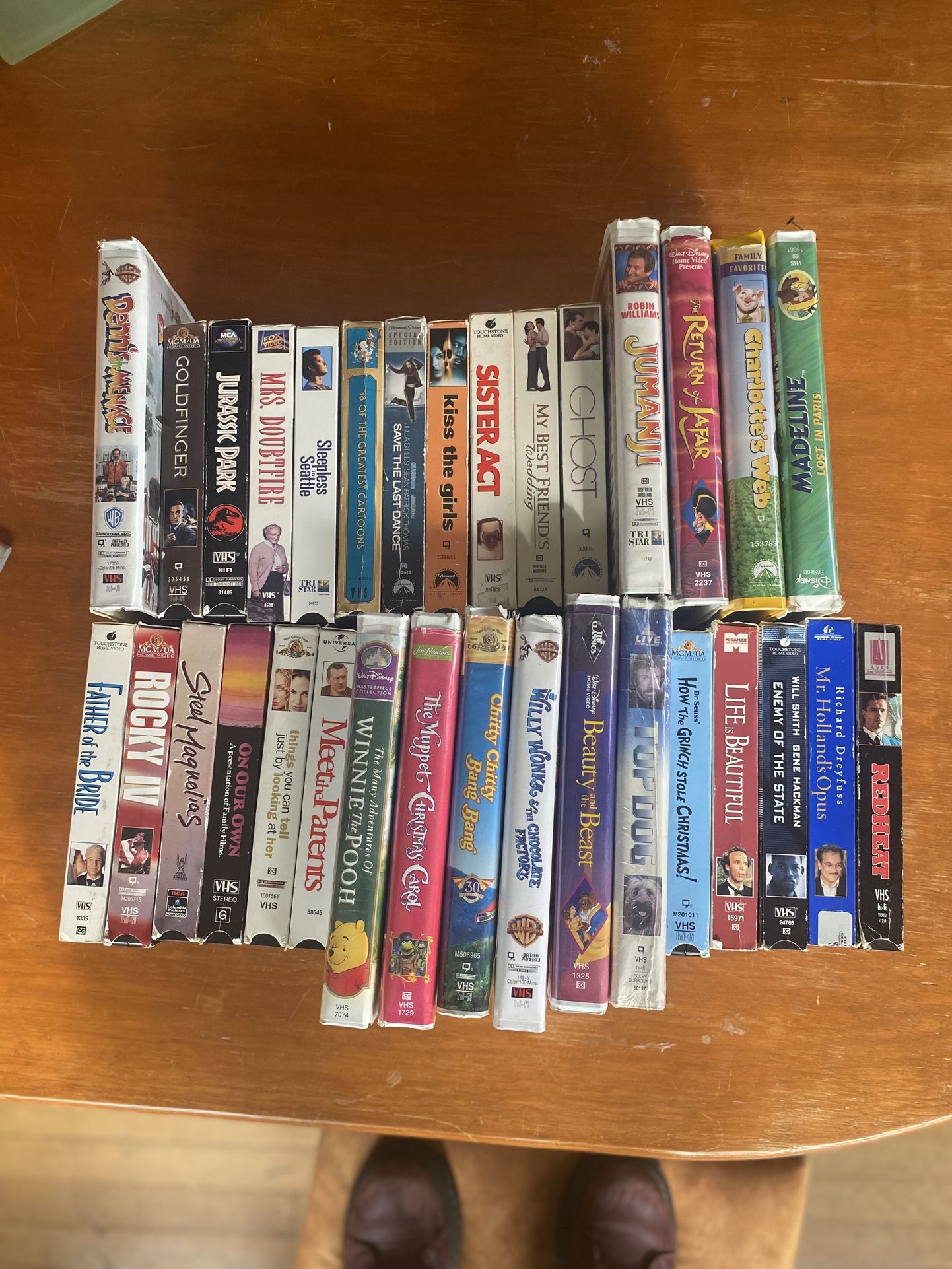 Collection Of 32 Vhs, Working And Well Cared For