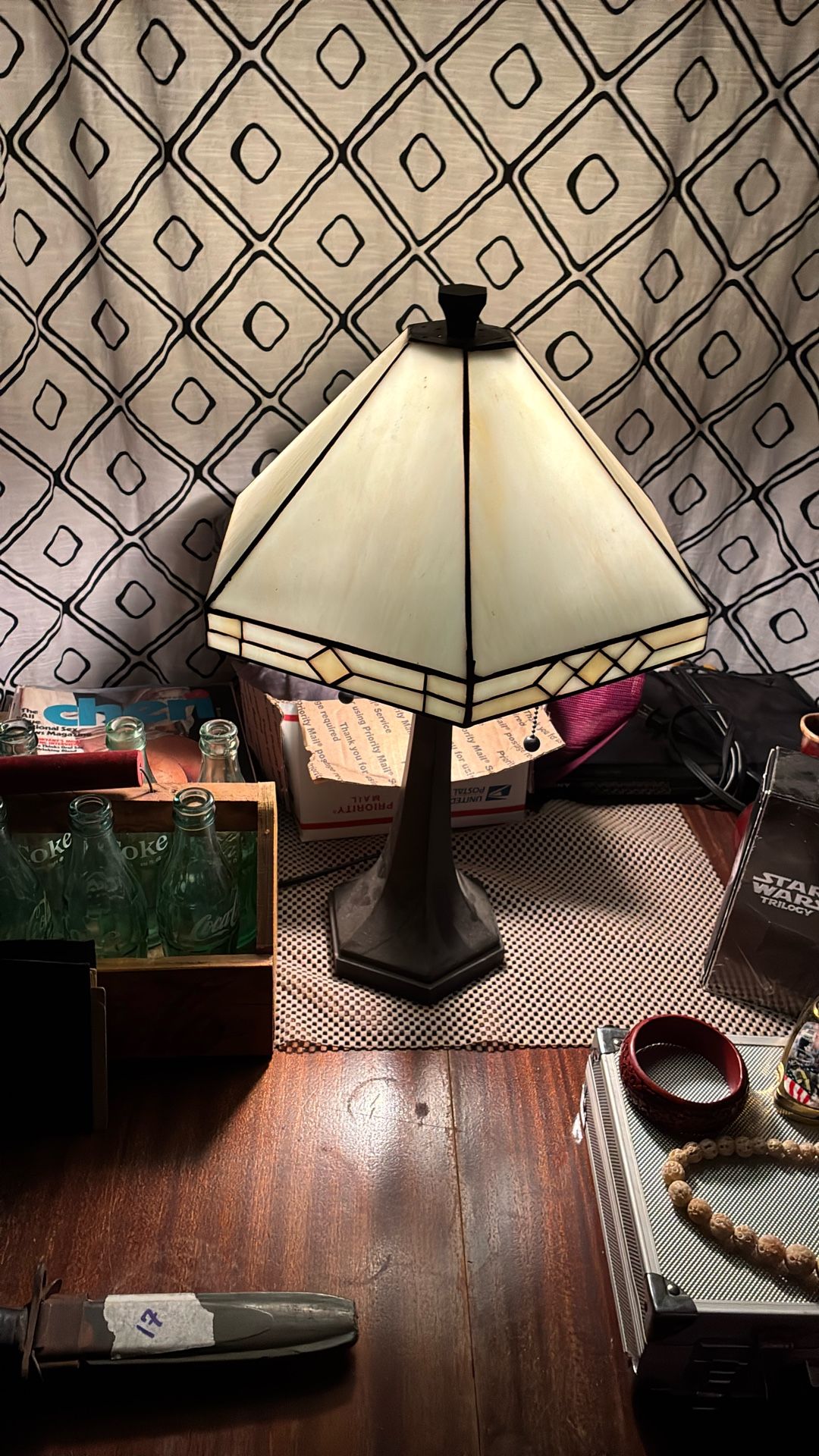 Nice Brand, New Glass Pane Lamp