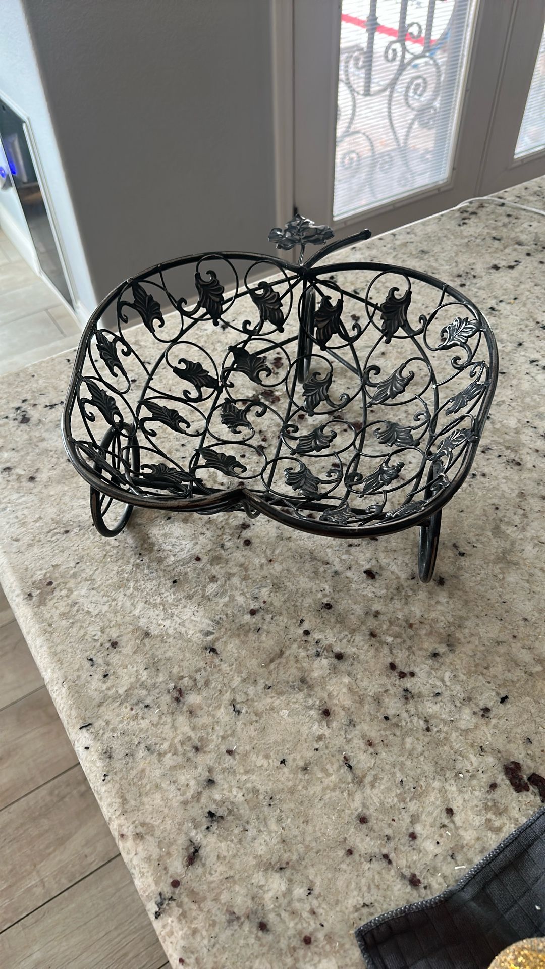 Decorative Metal Fruit Bowl
