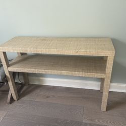 Brand New Raffia Console Table 