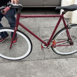 Red Fixie Bike