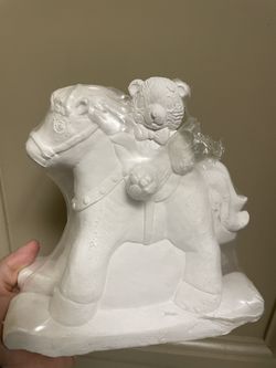 Ceramic Rocking Horse Piggy Bank 