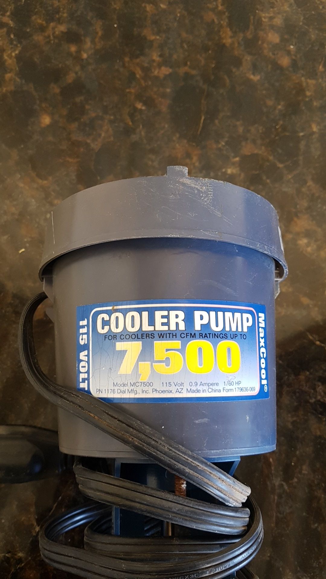 Cooler pump 7500 115 volt