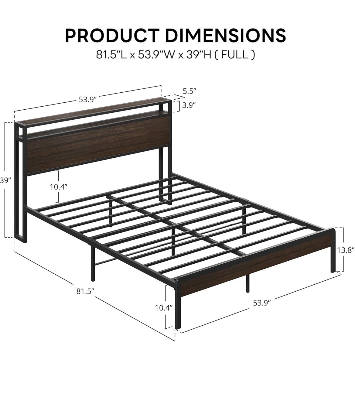 Full Bed Frame (no Mattress) 