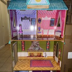  KidKraft Disney Frozen Arendelle Palace Wood Dollhouse