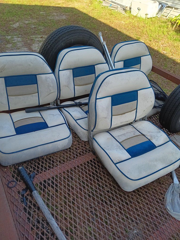 Boat Seats, ++ some Pedistal Posts ,,All for $100
