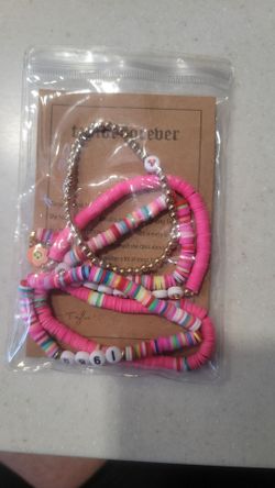 Taylor Swift Eras Tour Friendship stretchy Bracelets- Set Of 5- NEW