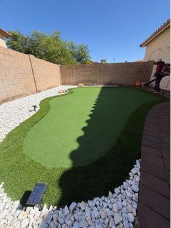 Pavers turf gravel hardscape
