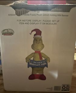 12’ Plush Grinch Blow Up 