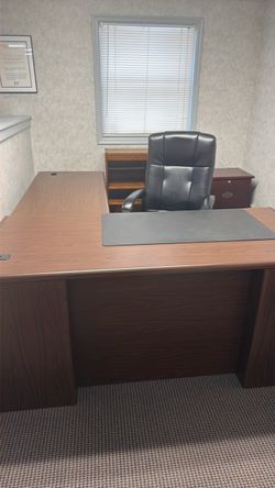 L-Shaped Executive Office Desk