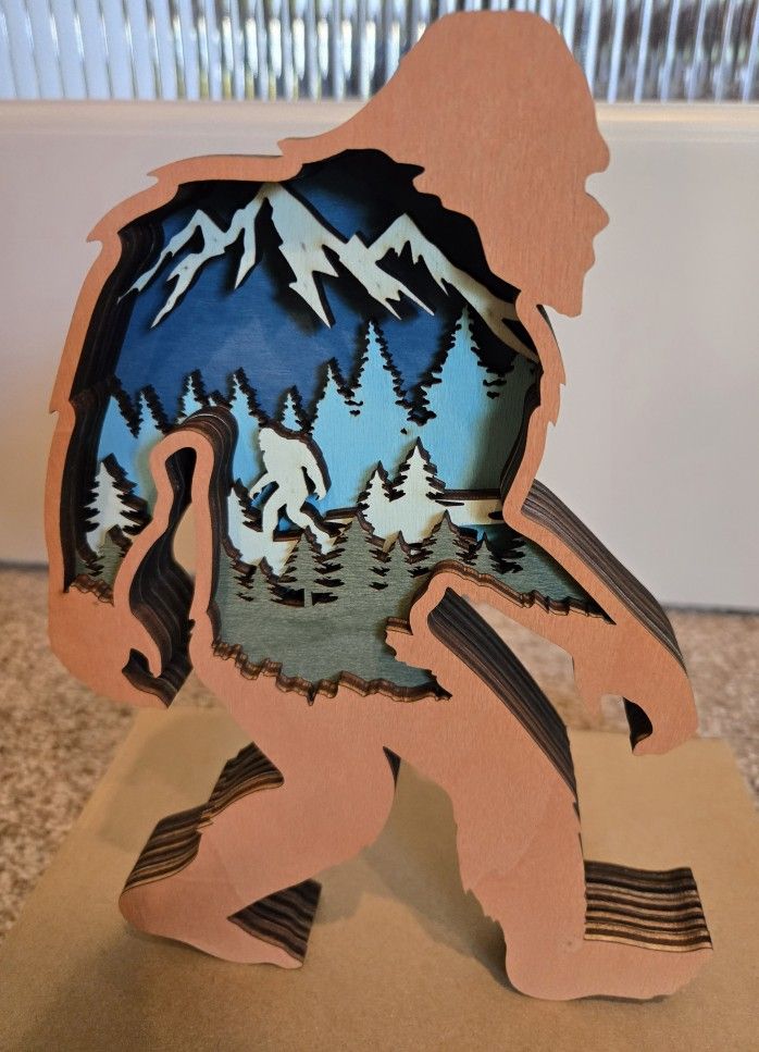 Blue Bigfoot Shelf Sitter