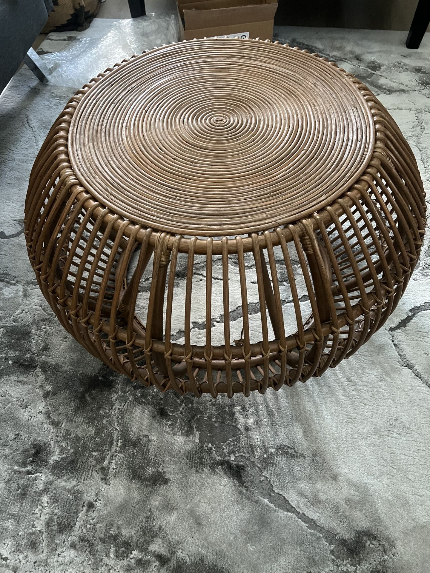 Art Deco Contemporary Bamboo Table