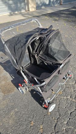 Twin doggy stroller