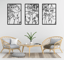Abstract Woman Wall Art