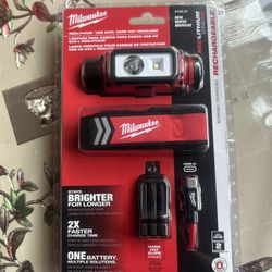 Milwaukee 600 Lumens LED REDLITHIUM Hard Hat Headlamp 