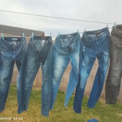 15 Pairs Of Size 10-12 Skinny Jeans(Lucky, RSQ, Levi, Mudd,etc)