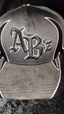 Baez Black Hat AB Embroidered Logo Rhyme Stones