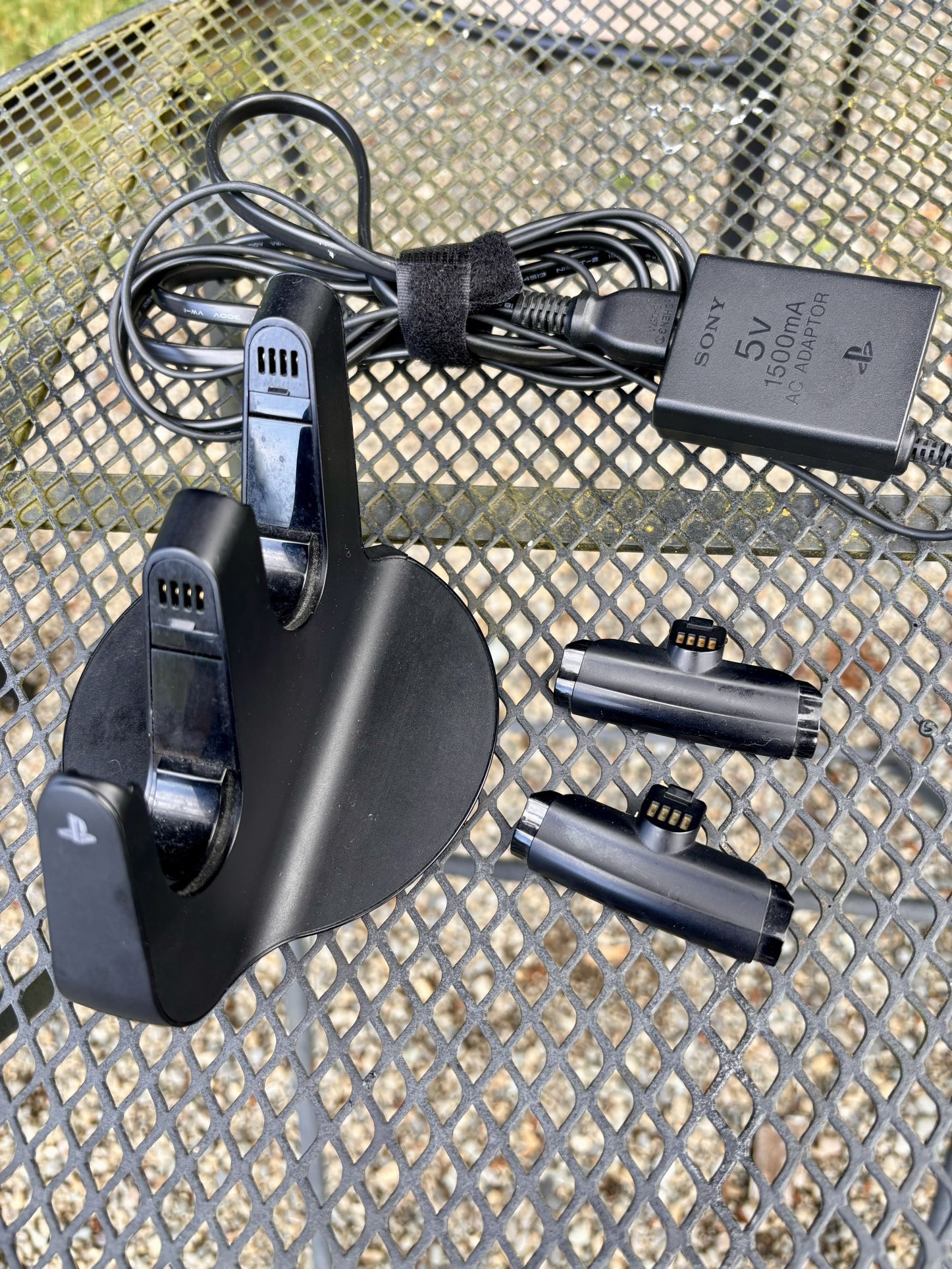 PlayStation 3 Official Charging Dock (CECH-ZDC1U) With 2 Attachment Clips For Sony OEM Controllers (Controller NOT Included)