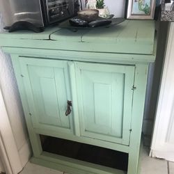 Primitive Cabinet /Coffee bar storage/Liquor