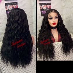 Human Hair Blended Lace Front Wig 