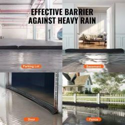 Flood Barriers, Water Flood Dam Bags 8 Pack, Water Activated Flood Barriers for Home, Doorway, Driveway (10ft x 6in)
