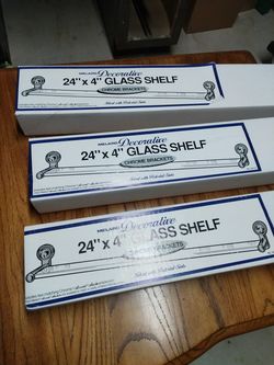 24x4 glass shelves