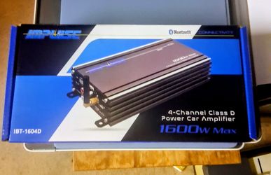 Impulse Bluetooth 1600 watts 4 Ch Amplifierbrand new in the box