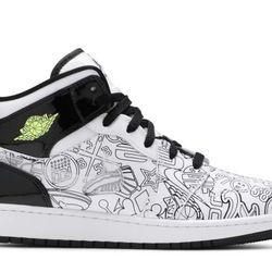 AIR JORDAN 1 MID SE DIY GS (DIY Junior Jordans)