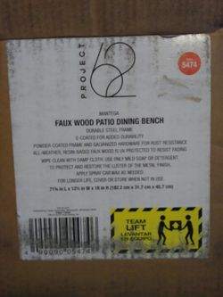 New Mantega Faux Wood Folding Patio Bench Project 62 For In Moreno Valley Ca Offerup - Mantega Faux Wood Folding Patio Dining Table Project 62