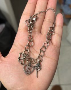 James Avery heart bracelet with 3 charm