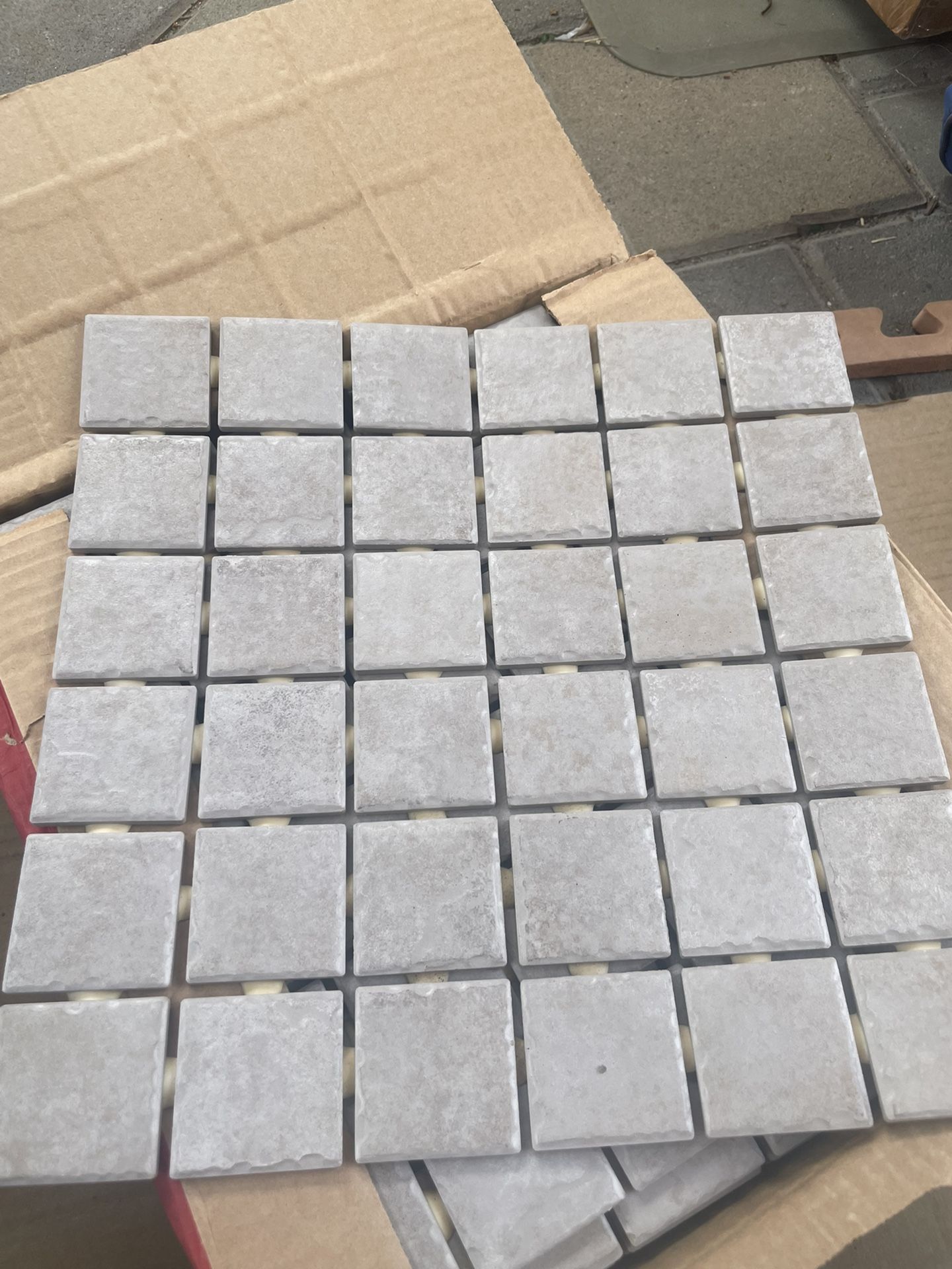 eliane RP-7113 nevada Gray Tiles Mosaic 2"x2" Pcs. size 12" x 12"
