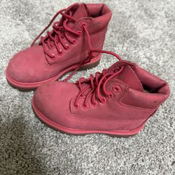 Timberland Boots Pink Toddler size 10