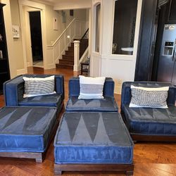 Pottery Barn Teen Cushy Lounge ‘L’ Shaped Sectional Set