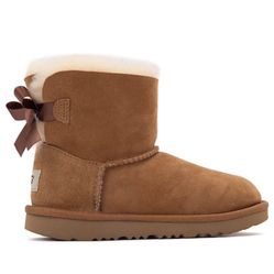 Brand New UGG® Mini Bailey Bow II Boot - Little Kid / Big Kid - Chestnut • Size 13