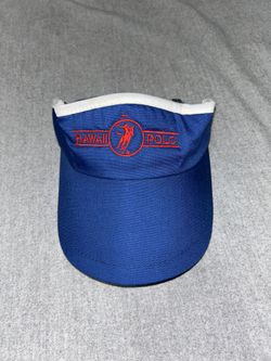 Hawaii Polo Vintage Blue Visor Hat – Made in USA – One Size