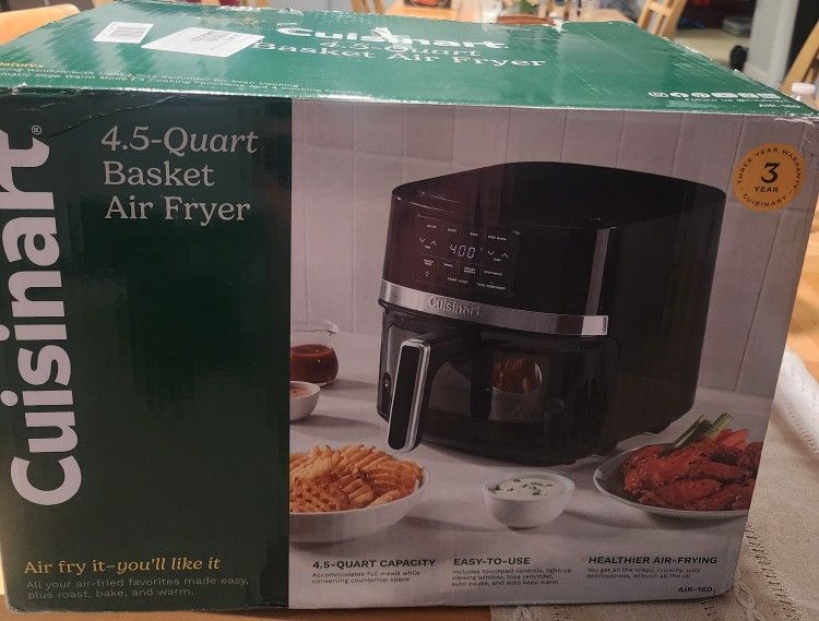 New, Air Fryer 4.5-Quart Basket