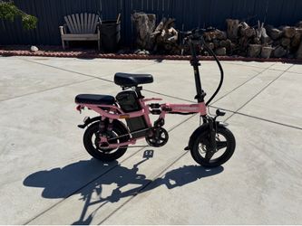 Electric bike color pink