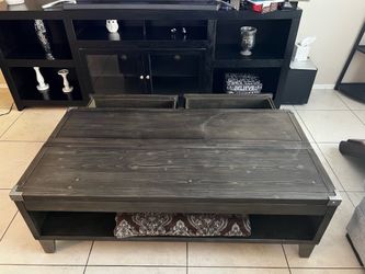 Dark Brown Coffee Table w/ storage